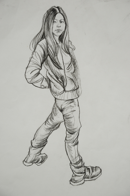 作品:速写(六)尺寸:8K
