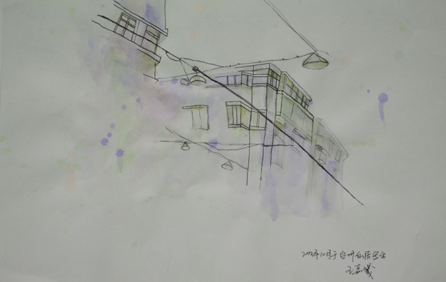 作品:仙居写生(一)尺寸:8K