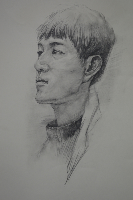 作品:《自画像》尺寸:4K