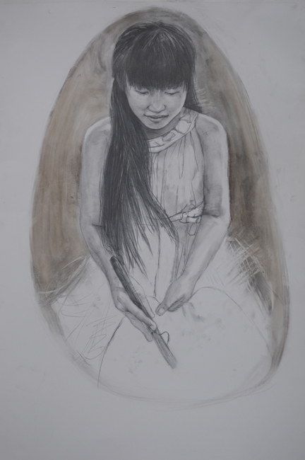 作品:《逆光》尺寸:55CM×75CM